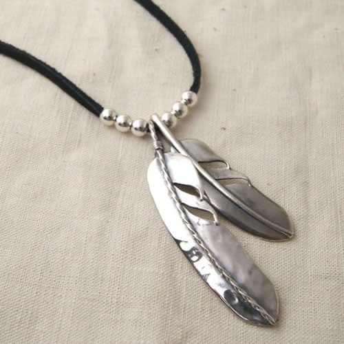 只按訂單生產~Atease FEATHER 2SET NECKLACE pre order/訂購
