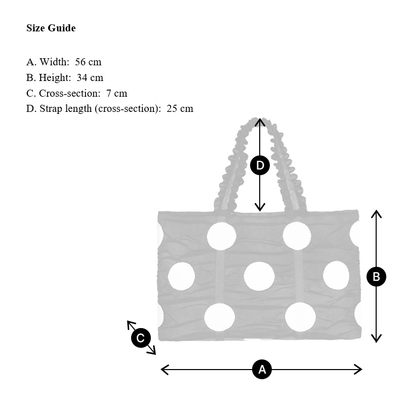PLEATSMAMA Polka Dot Shopper Bag (4色)
