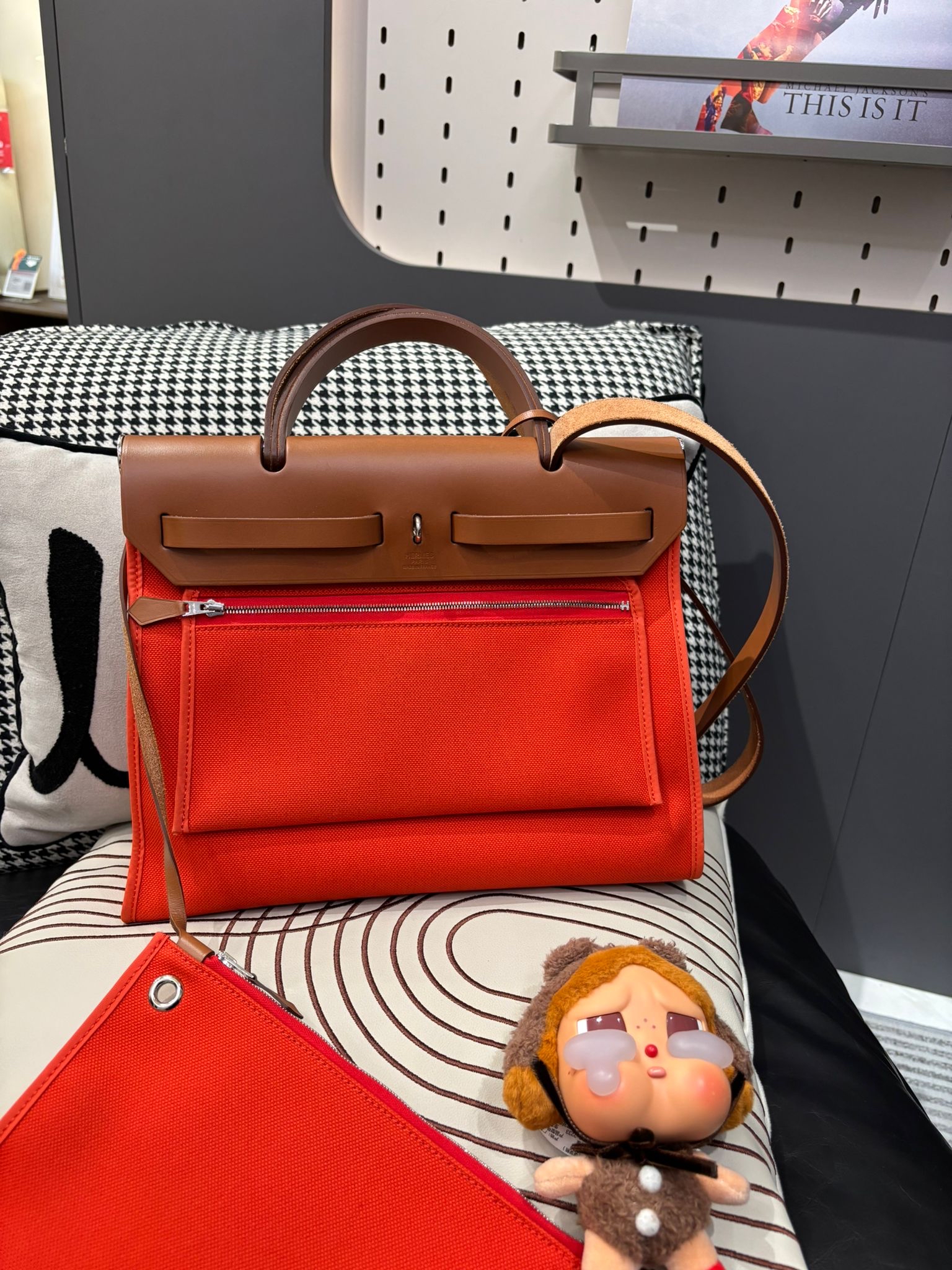 Hermes herbag 31,STAMP C, capucine ,100%Authentic ,98%new ✅收據副本✅Key Lock✅Dust bag