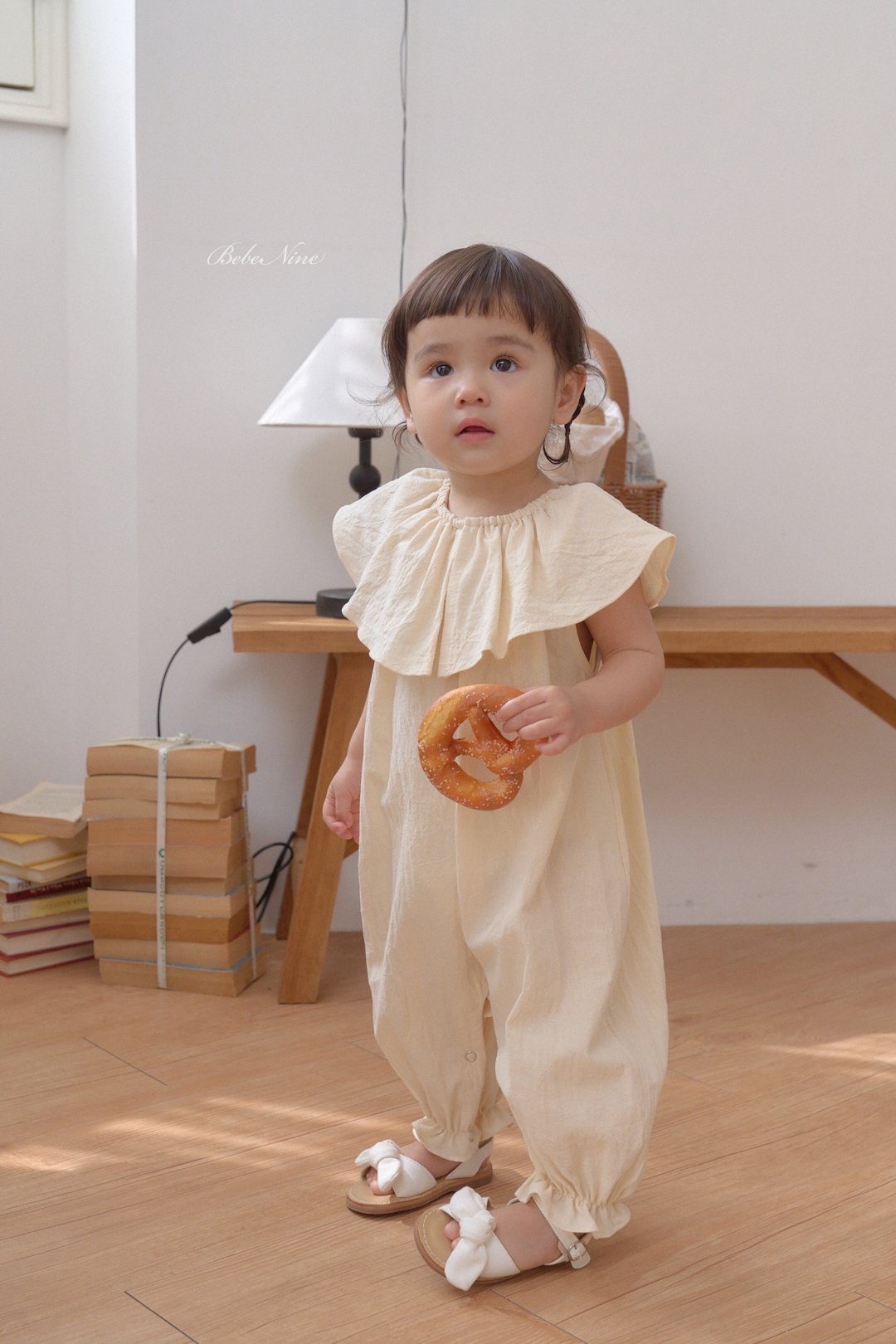 ☀️預訂 韓國直送☀️🇰🇷Bebenine兩色大荷葉領背心連身服