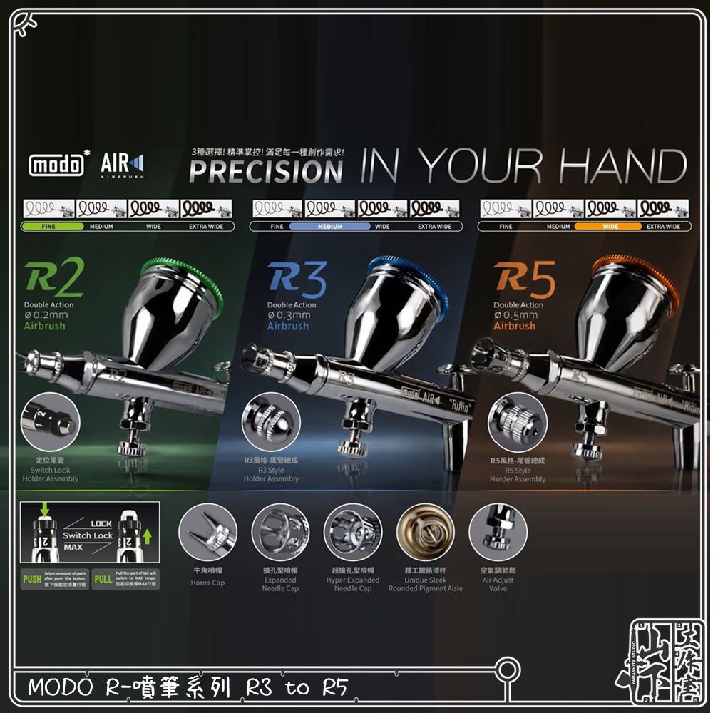 modo* R-噴筆系列 R2 to R5