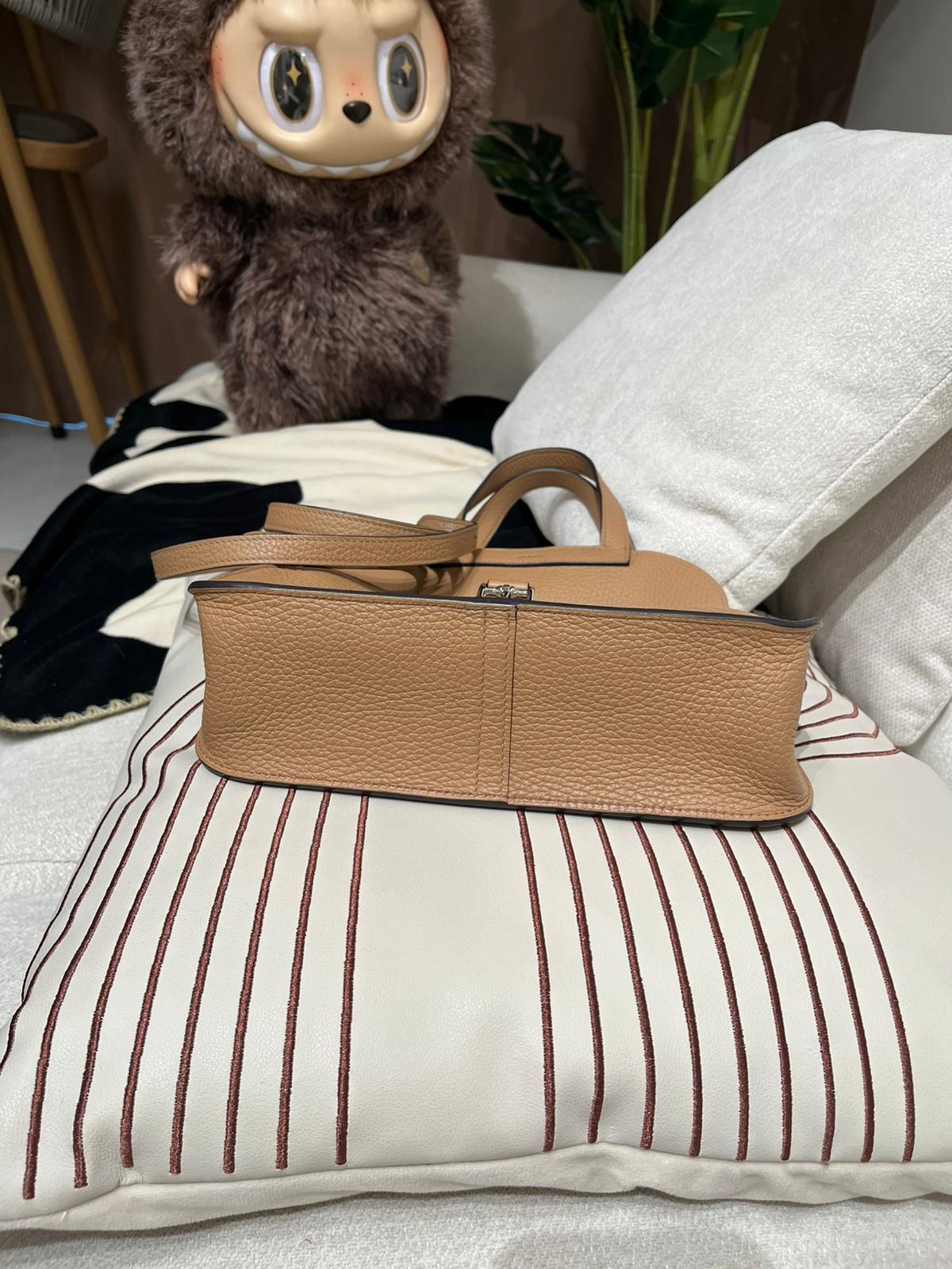 Hermes Halzan 25 Stamp U 餅乾色 100%Authentic, 95%New✅收據✅Dust bag