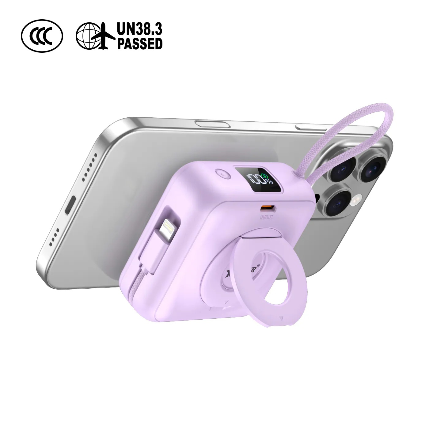 (3C認證)XPower MINI CORE S1052 Type-c 數顯 10000mAh PD+PPS 磁吸移動電源