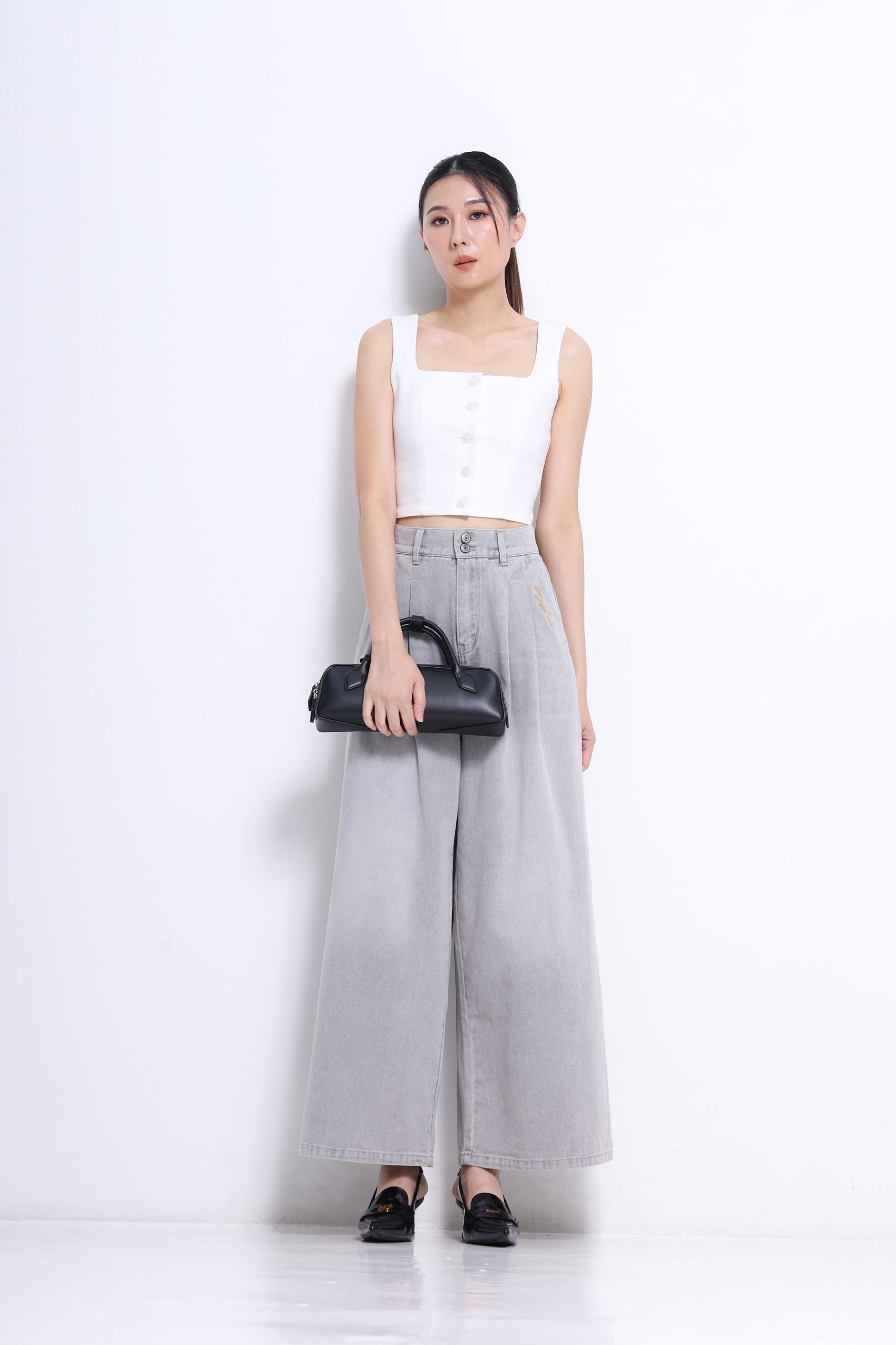 CB2731 BUTTON FRONT MINI TOP