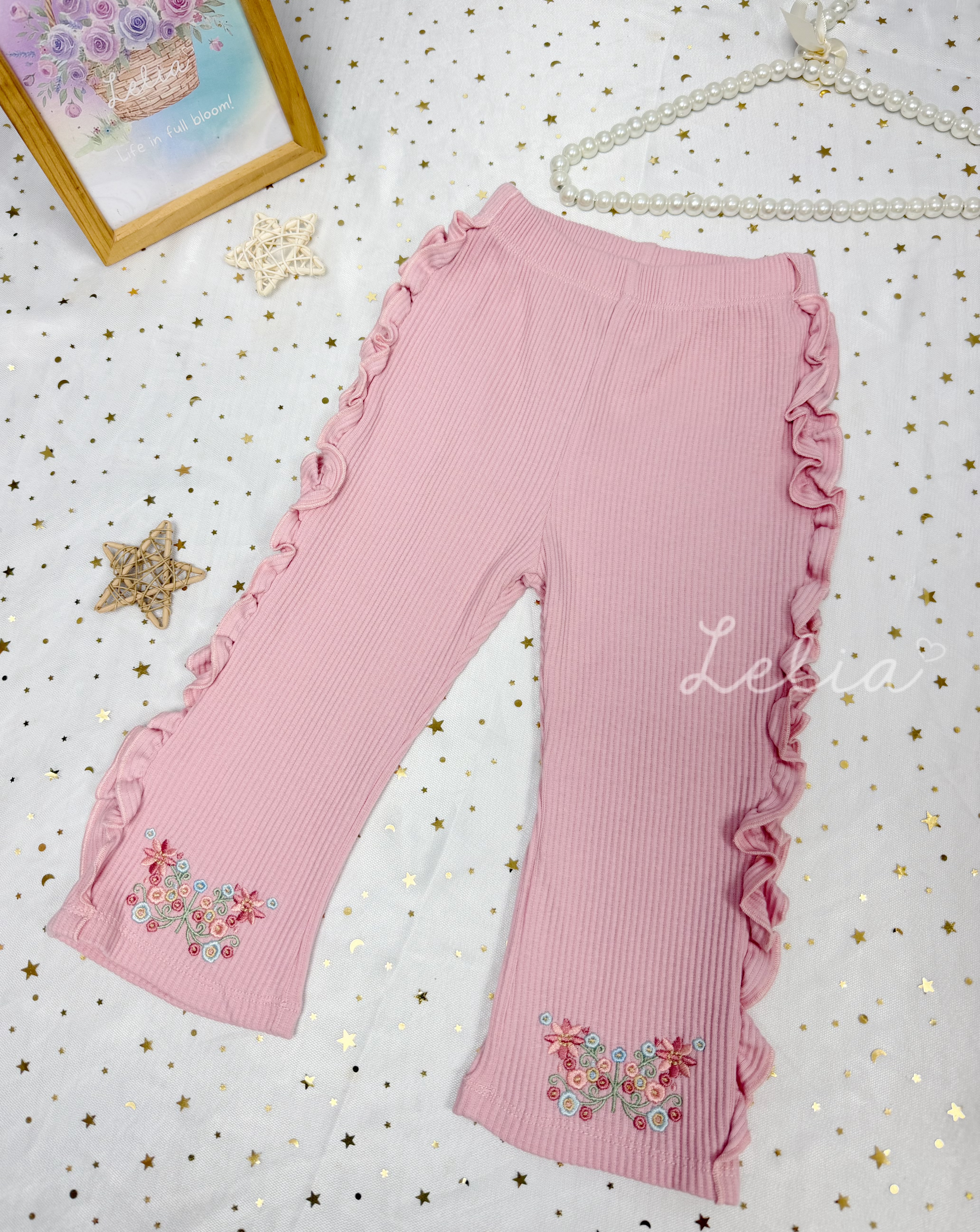 ▫️現貨▫️Mamaraku 蝴蝶刺繡legging