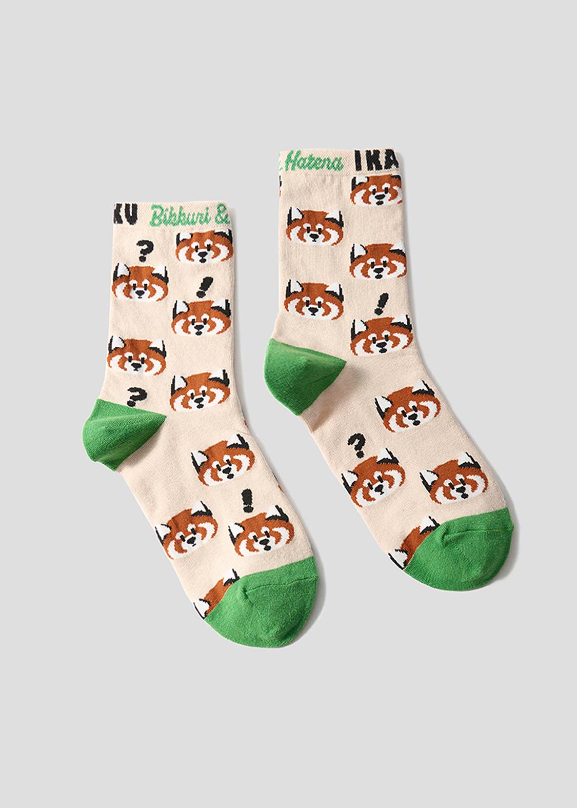 📦訂購 日本限定 graniph IKAKU Red Panda 小熊貓 中筒襪