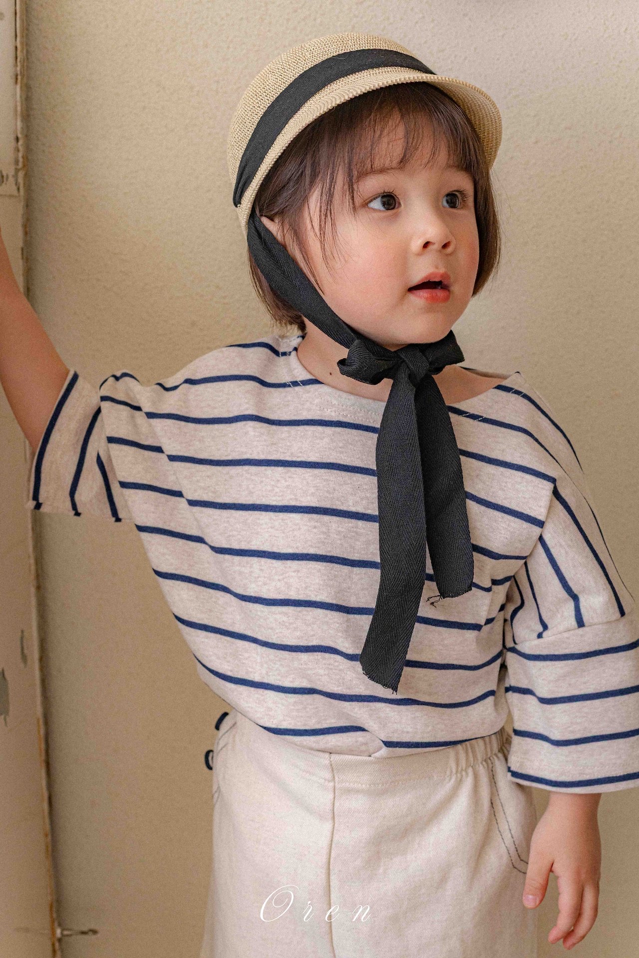 ☀️預訂 韓國直送☀️🇰🇷Oren Claire ST兩色條紋薄紗短袖包屁裙/上下套裝