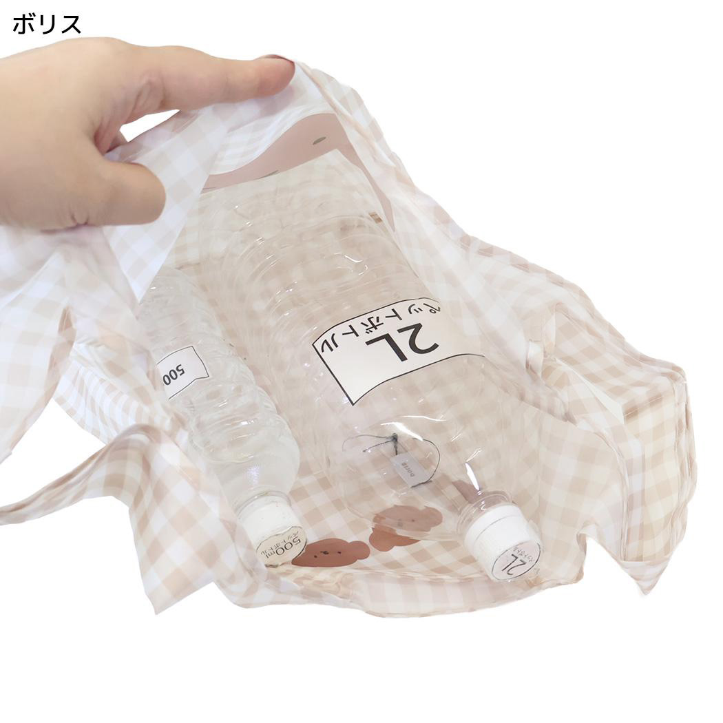 現貨｜Boris Miffy BRUNA CHECK 日版 可摺疊收納 手挽 環保袋 (MIFF-279E Brown)