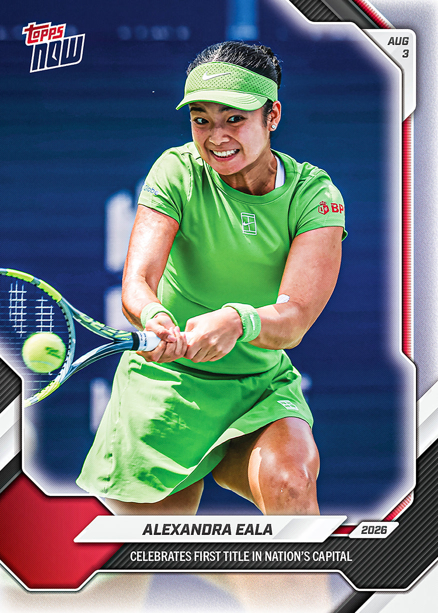 Alexandra Eala - 2026 Tennis Topps NOW® #18 首位菲律賓WTA冠軍卡【團購】