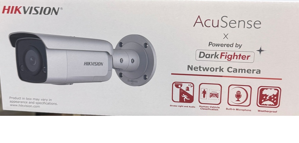 Hikvision 海康威視 DS-2CD2T46G2-ISU/SL 4 MP AcuSense Strobe Light and Audible Warning Fixed Bullet Network Camera(香港行貨，一年保用)