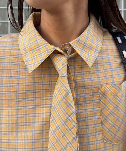 多層束腰襯衫裙【JT041】