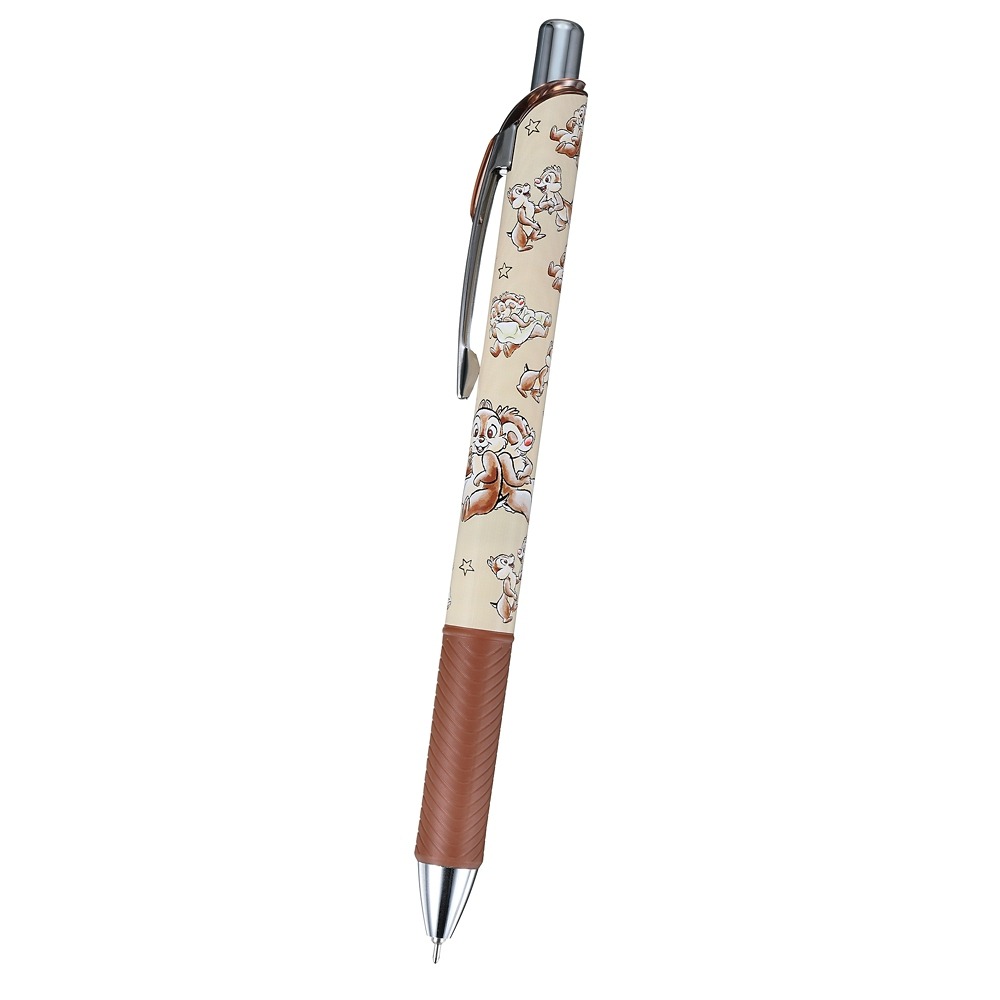 【日本 Disney Store 限定】Chip & Dale 鋼牙與大鼻 日本製 Pentel EnerGel 0.5mm 黑色 啫喱筆 690097