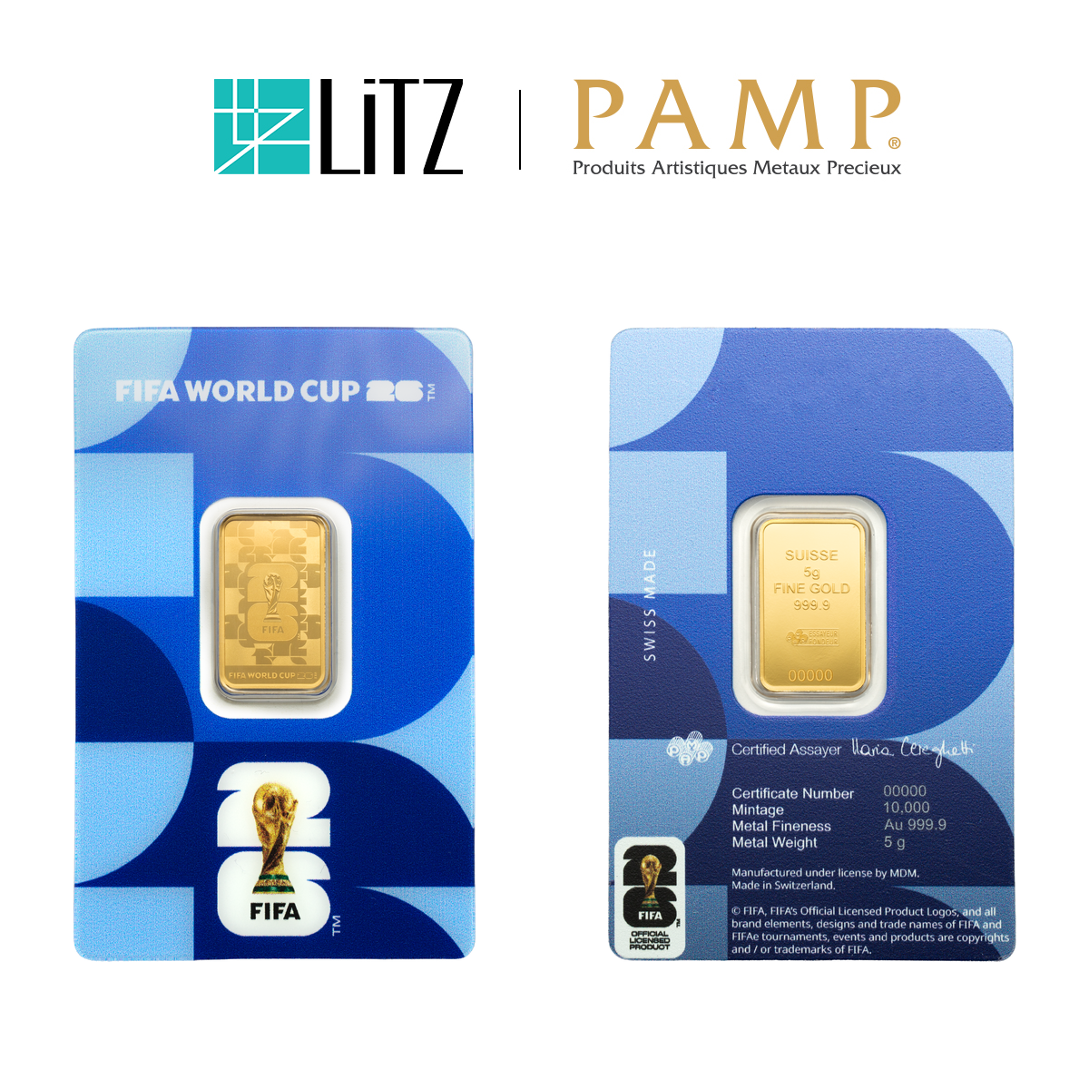 [5 gram] FIFA Limited Edition Gold Bar (999.9) PG087