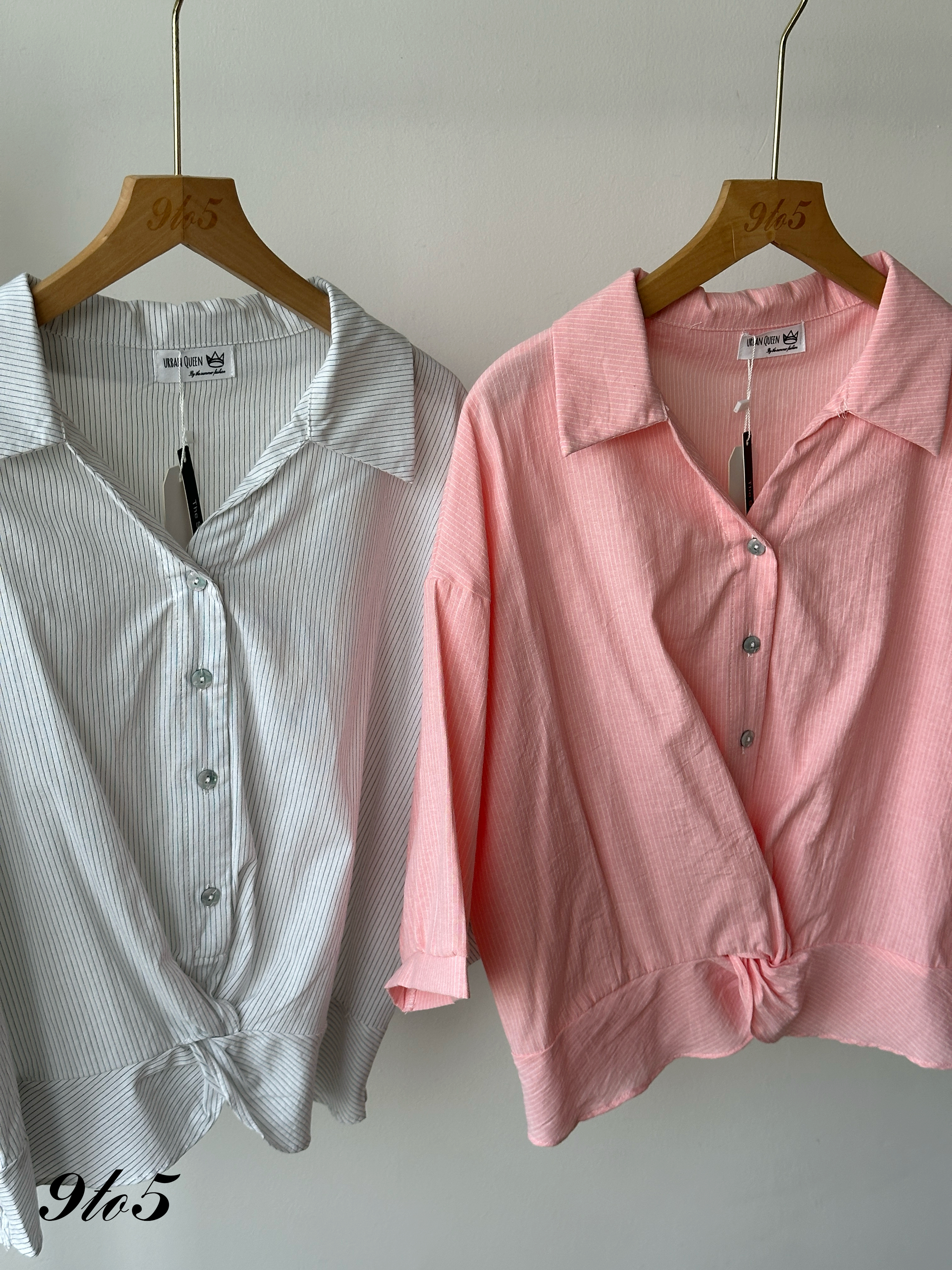 T4338 Half Sleeve Stripe Shirt - 4 Colors 