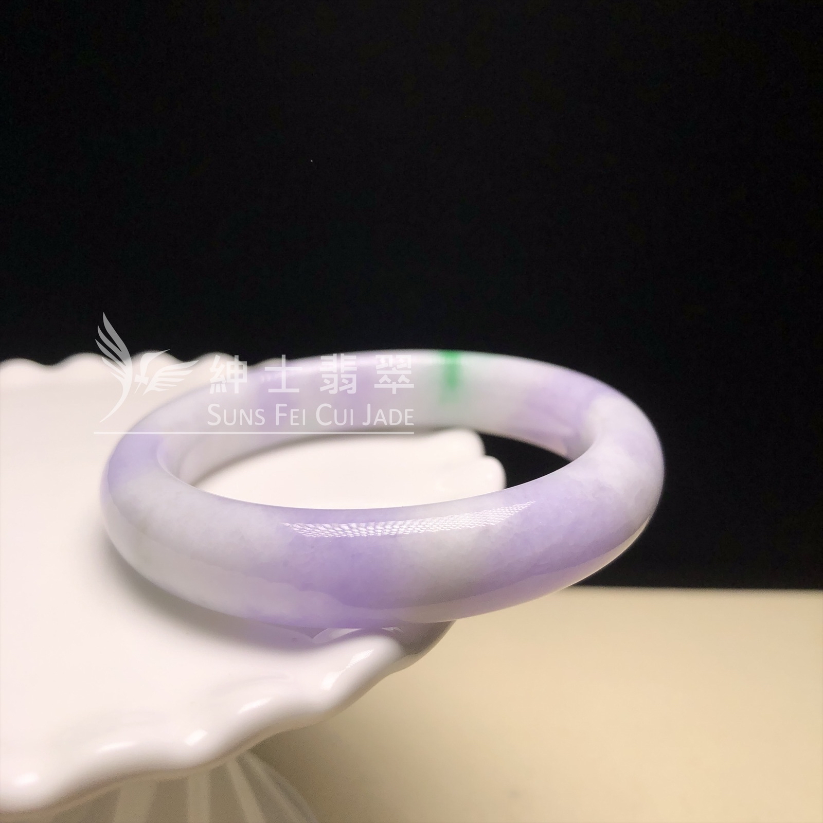 紫帶飄翠福鐲48.2mm  YM00143