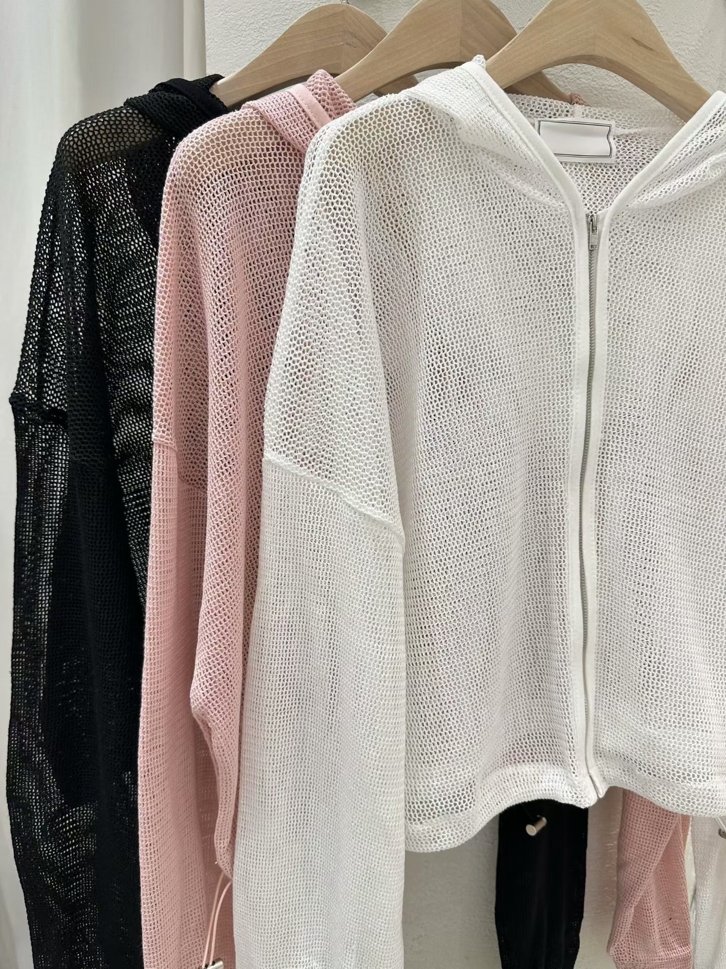 🇰🇷韓國女裝 | Mesh Hoodie zip up outer