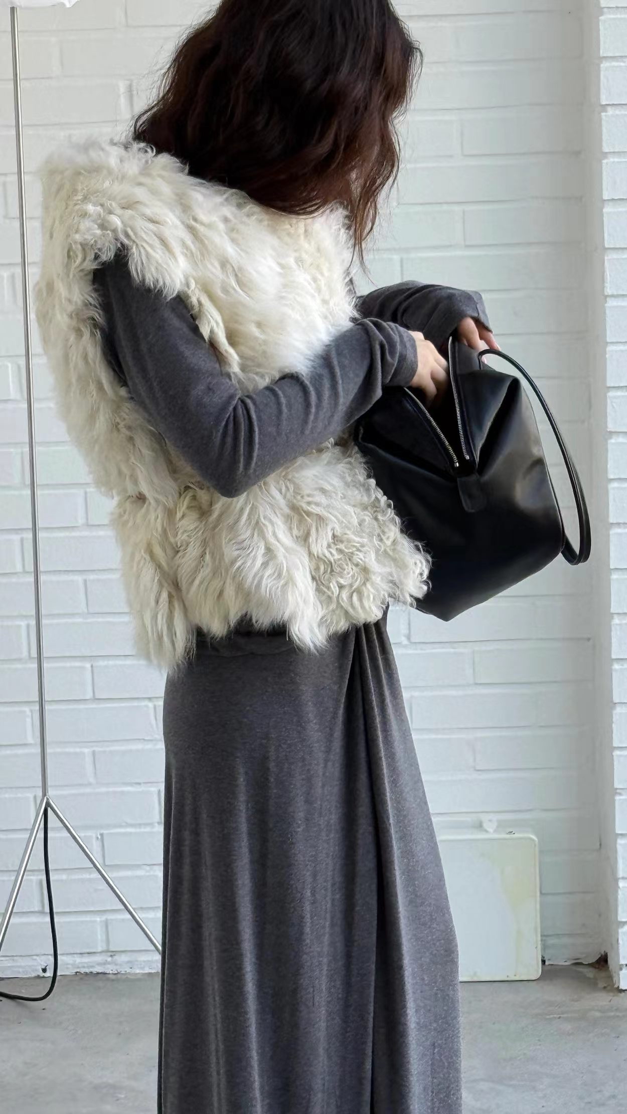 Elegant knot long skirt