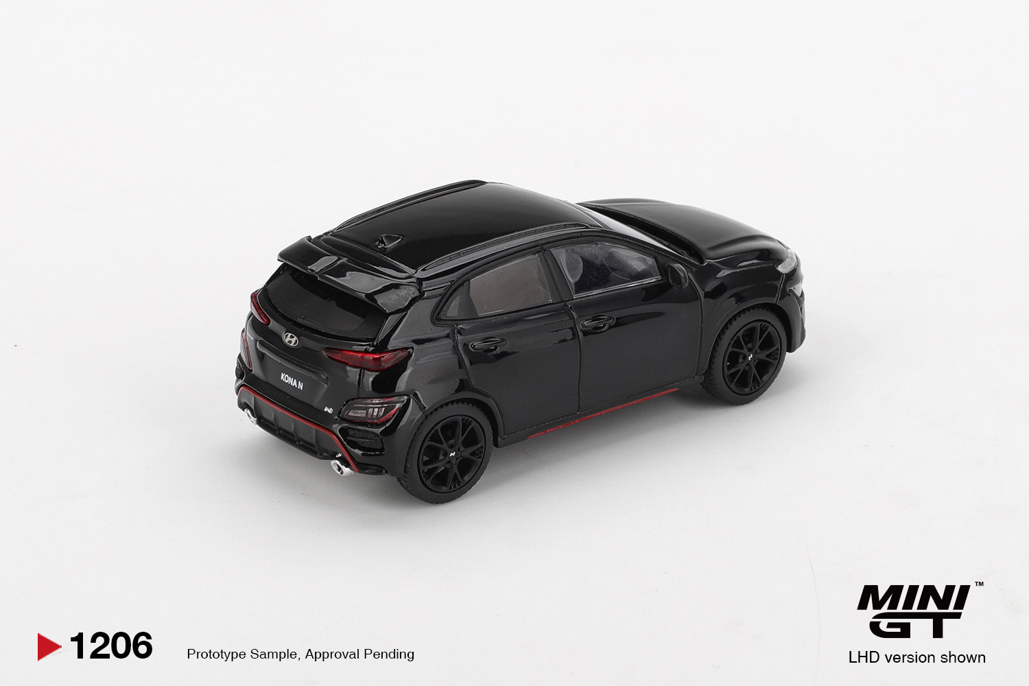 Mini GT 1/64 Hyundai KONA N Phantom Black - MGT01206-BL