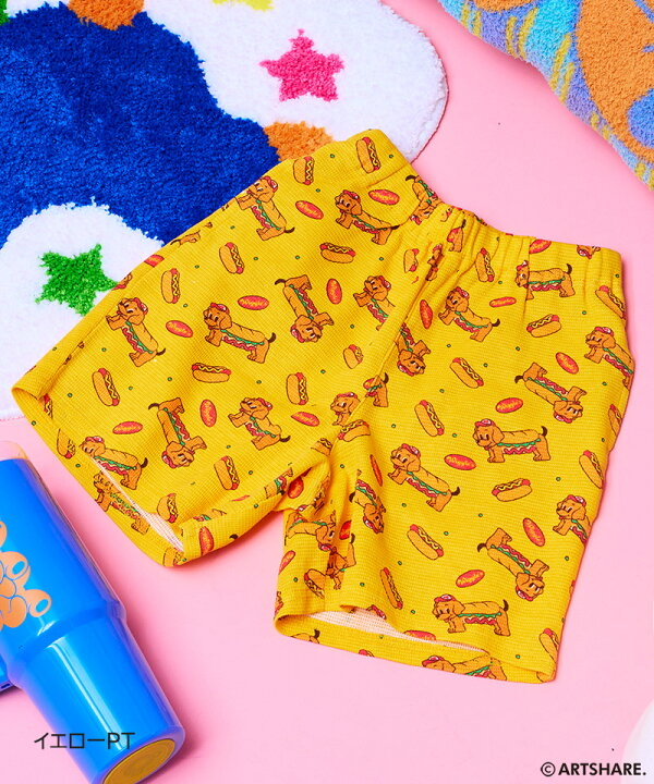 🇯🇵預訂 日本直送🇯🇵Markey’s x Wiggle Wiggle四色圖案滿印華夫格短褲