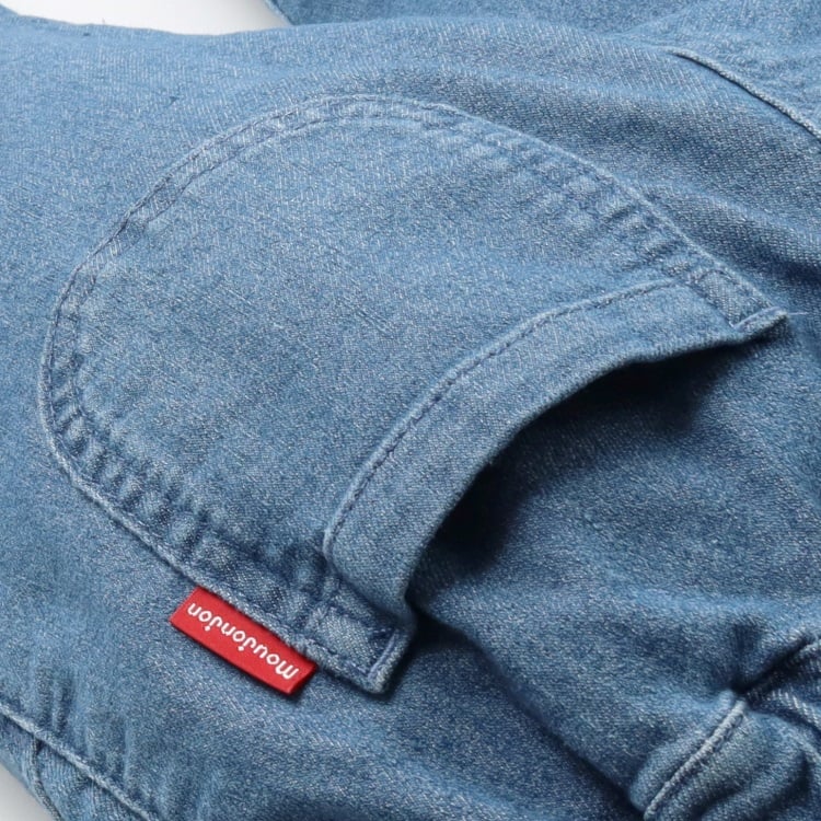 🆕【⭐訂購⭐】🌀 🇯🇵 日本直送 櫻桃刺繡 褶襉設計 彈性牛仔長褲 🌀 [ELJA-0014][261101]