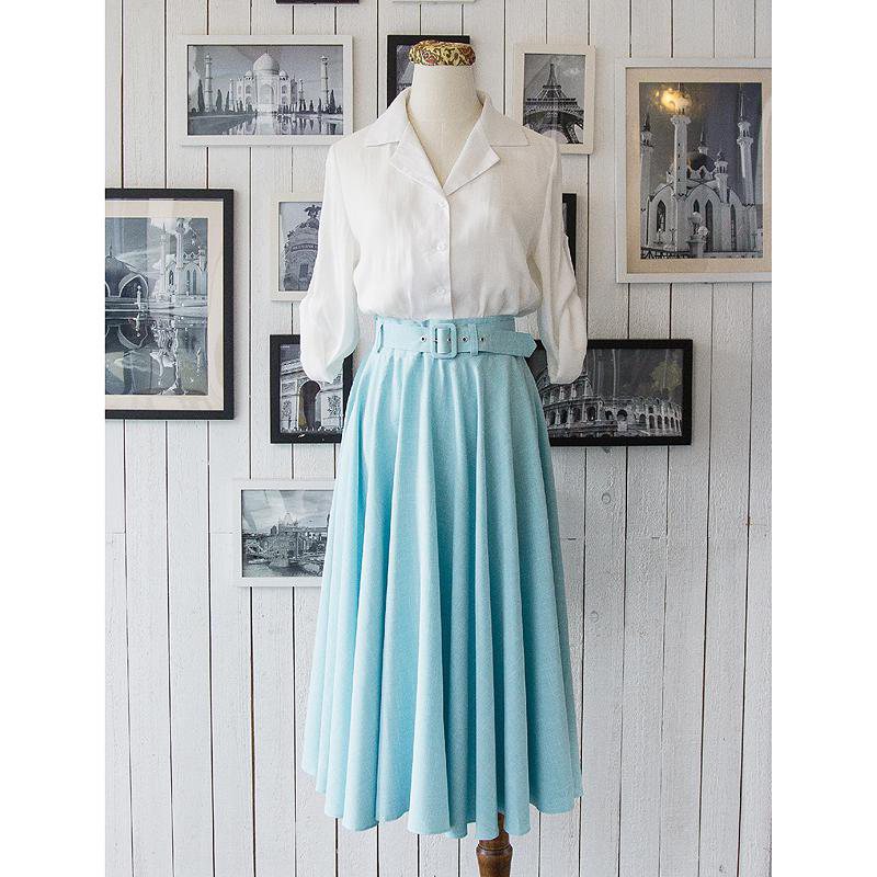 SOLD OUT- Roman Holiday Cotton Shirt and Skirt (FM054/FM055)