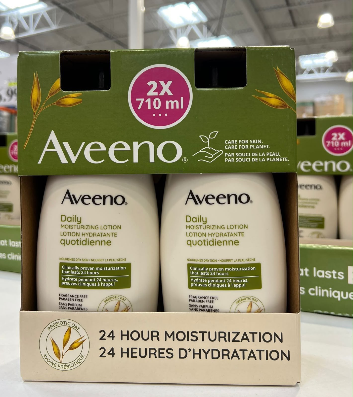Aveeno 天然燕麥日常保濕潤膚乳 - 2X710ml 雙瓶裝  
