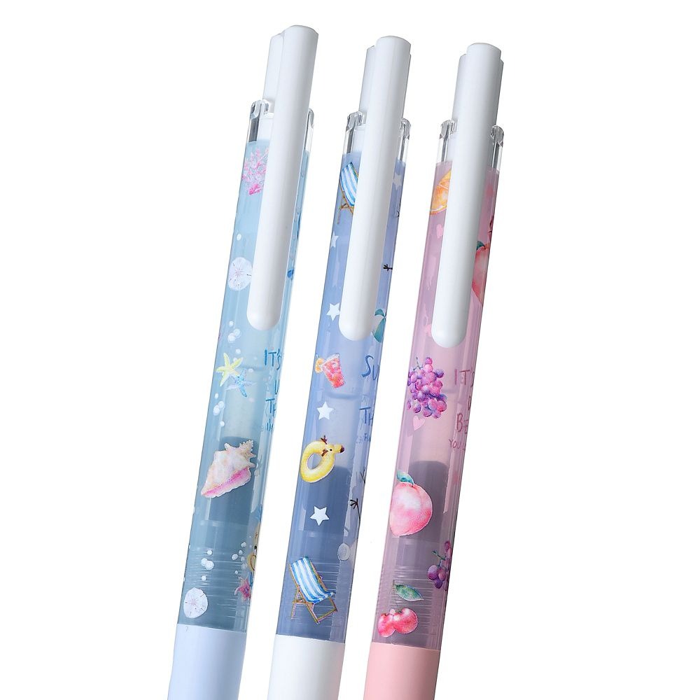 現貨｜【日本 Disney Store 限定】 一套三枝 Flounder Olaf Pascal 日本製 Pilot Juice Up 0.4mm 黑色 啫喱筆 214071