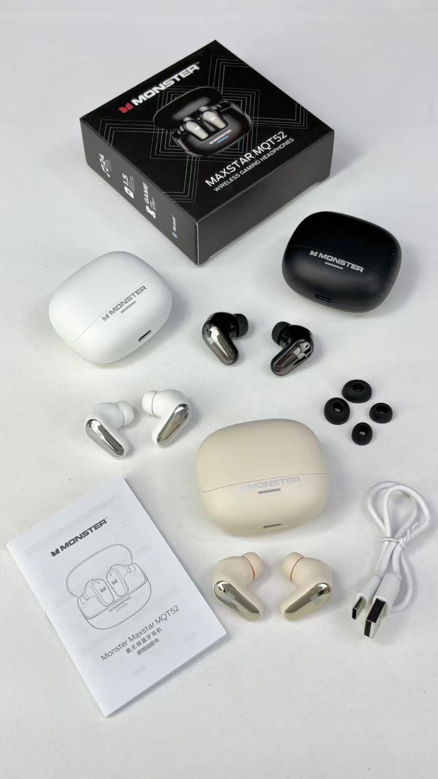 $ 98盒。Monster MQT52 真無線耳機