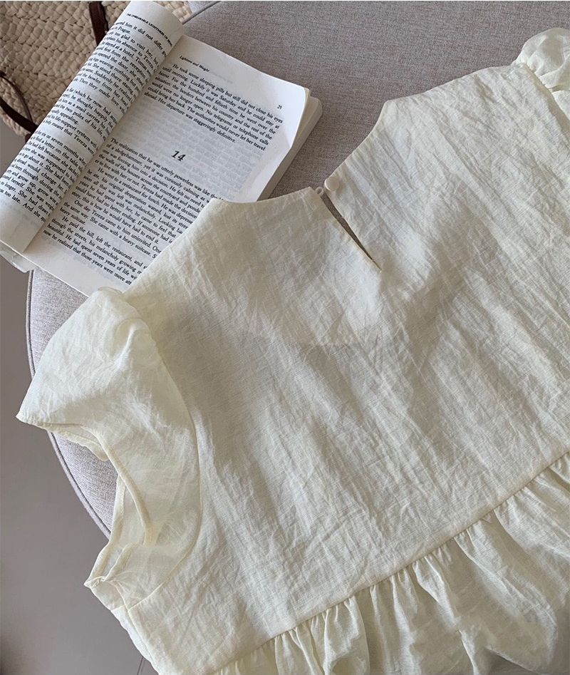 Oni Style Ruffle Blouse 韩系小衫 （ 4 colour ）