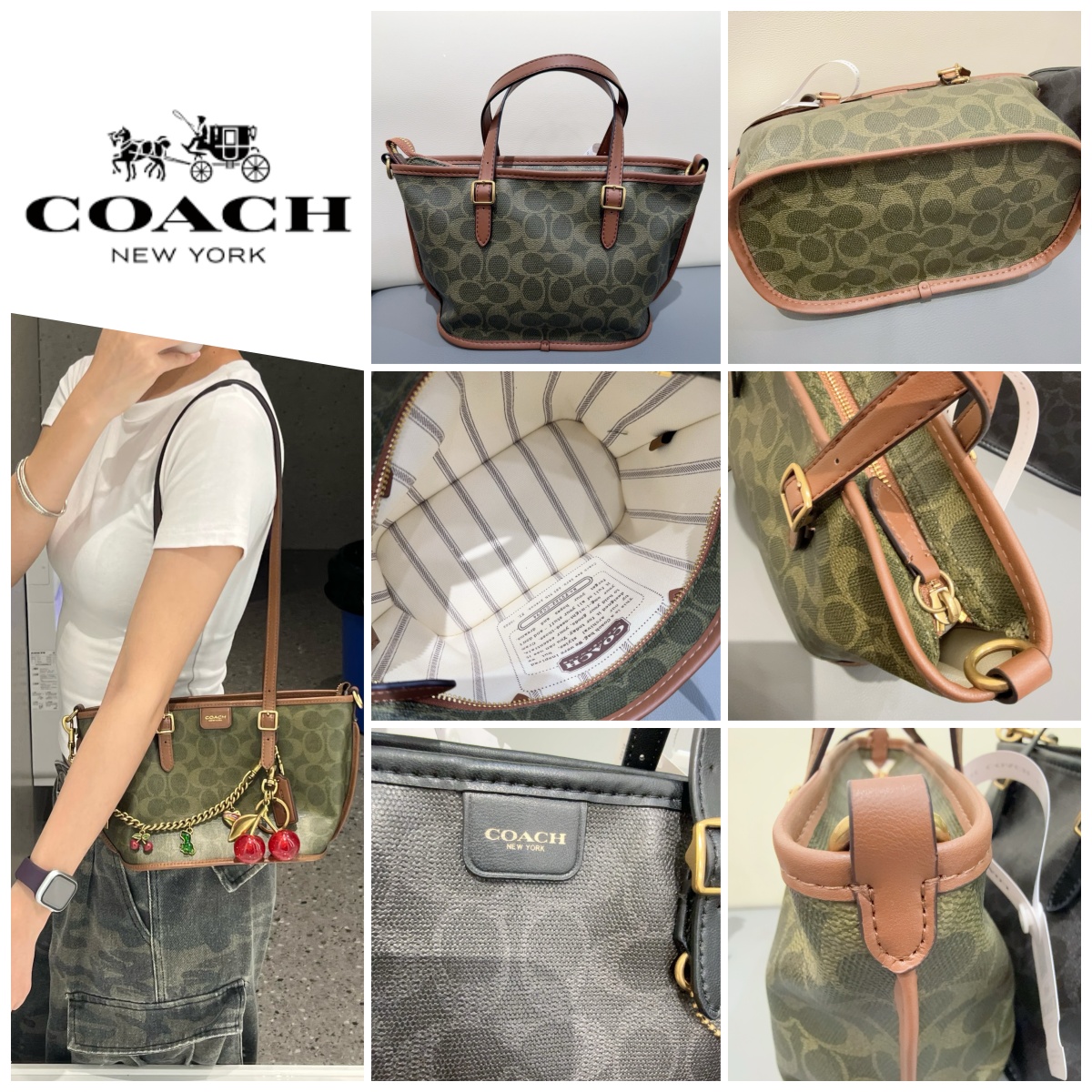 0215 COACH Taxi 小號牛皮tote bag 3月中