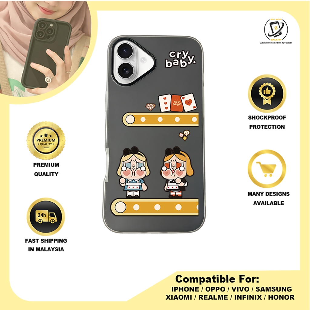 JELLY CASE PHONE FOR IPHONE - DESIGN CRYBABY D