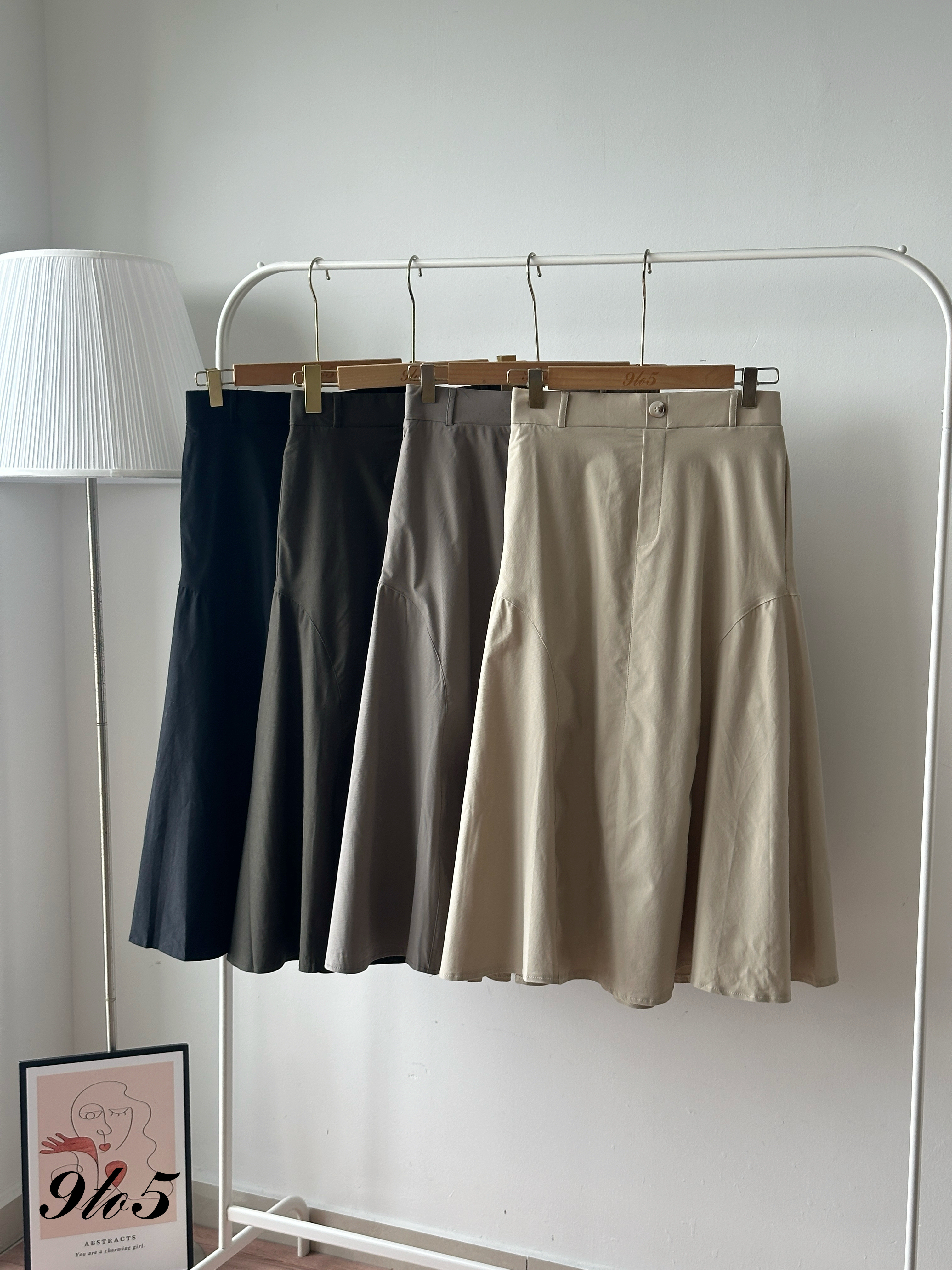 S1929 Long Mermaid Skirt - 4 Colors 