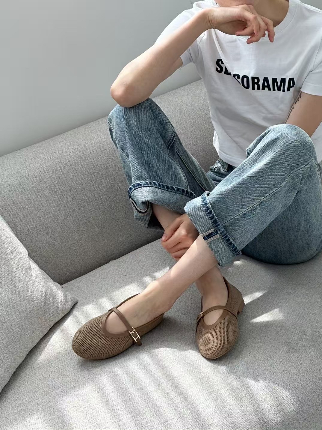 假日Maryjane藤織平底鞋 *Special price*