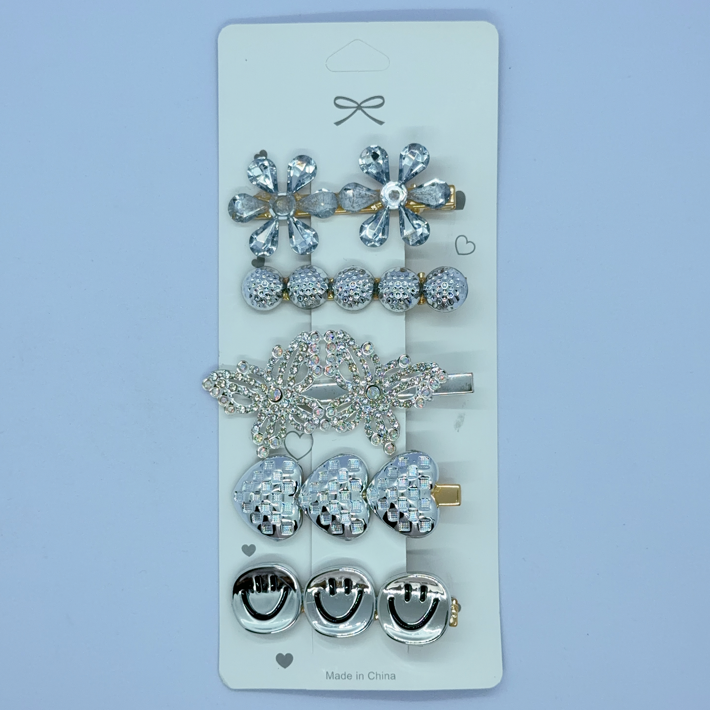 珠寶造型髮夾組 (5隻裝) / Jewelry‑Style Hair Clip Set (5 pcs) B