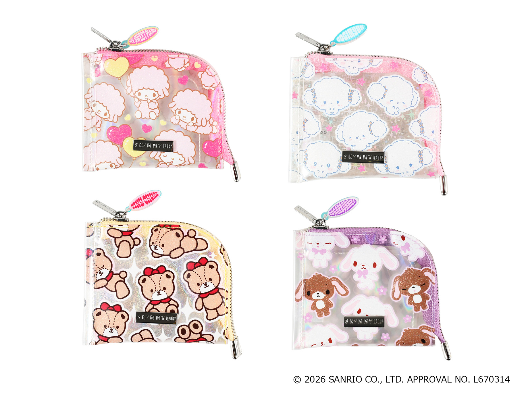 🎀【預訂】SKINNYDIP LONDON x Sanrio 迷你收納包