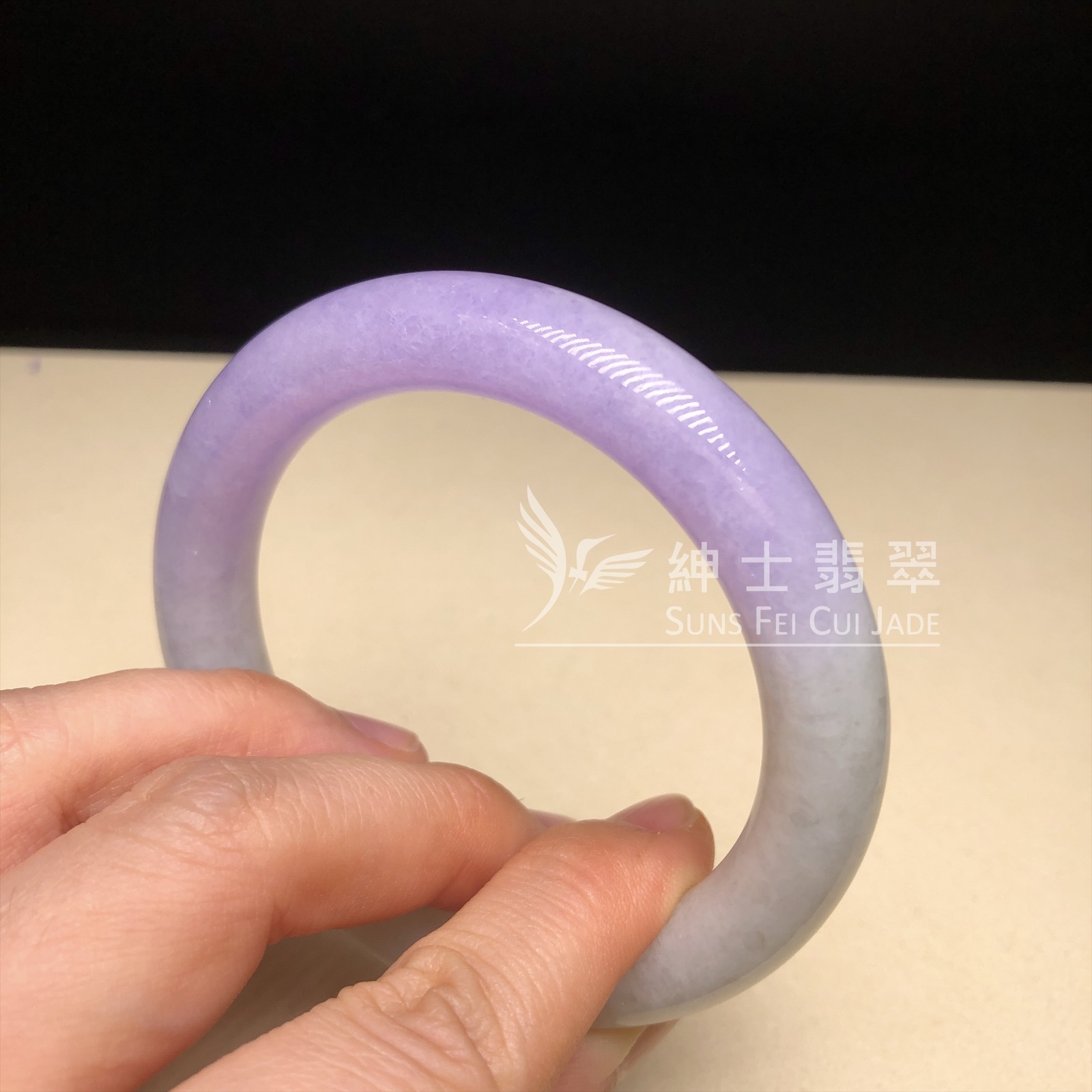 冰藍紫圓鐲55.5mm C06266