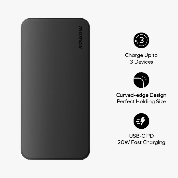 Momax 20000mAh 行動電源(2 USB+1 USB-C)