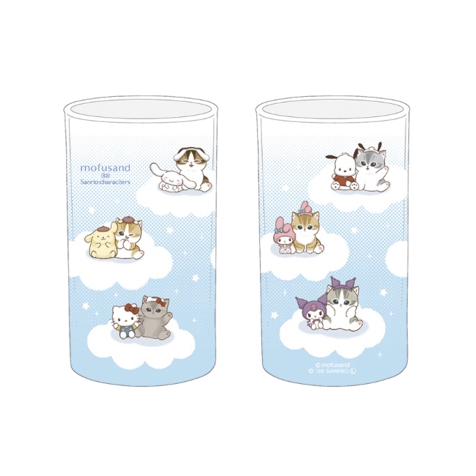 Mofusand 鯊魚貓 玻璃杯｜預訂