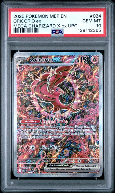 2025 POKEMON MEP EN-ME BLACK STAR PROMO #024 ORICORIO ex ULTRA-PREMIUM COLLECTION