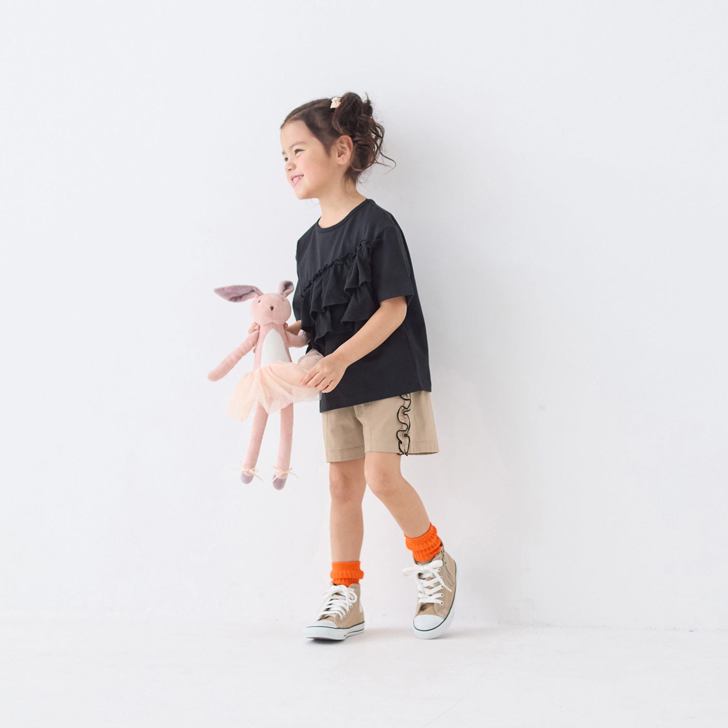 🆕【⭐訂購⭐】 🇯🇵日本直送 🌀❣️ #親子裝❣️ GITA 奶油狀 荷葉邊 短袖 tee［2款選］🌀 [ELDA-0221][260524]