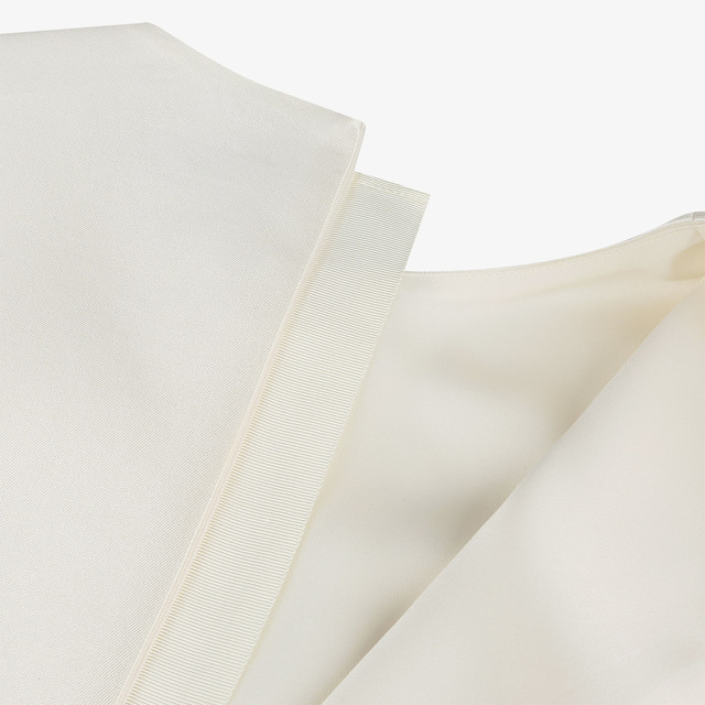Elegant silky ribbon dress
