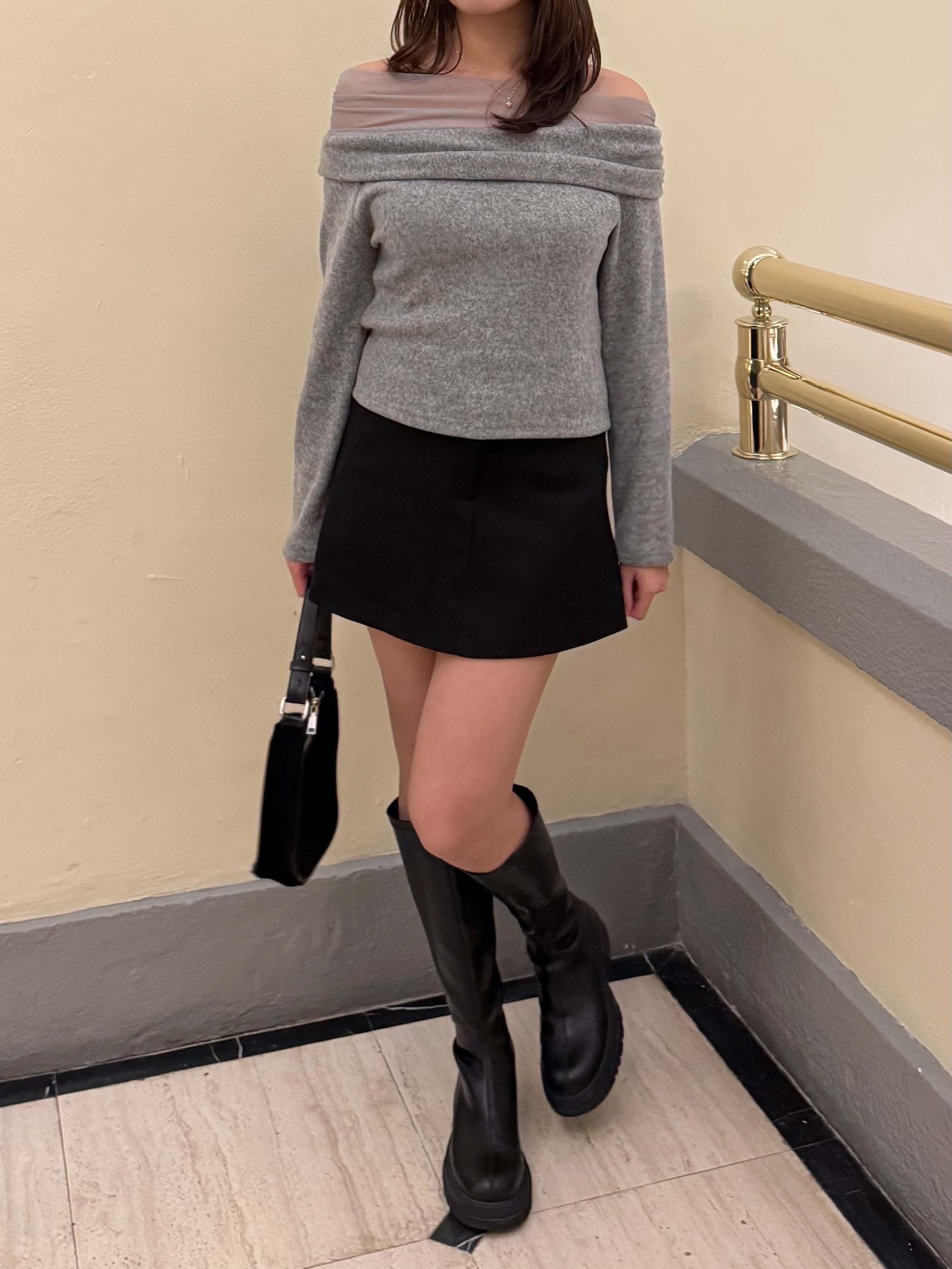 [仙氣100分!]公主透紗柔軟一字肩上衣(四色入)