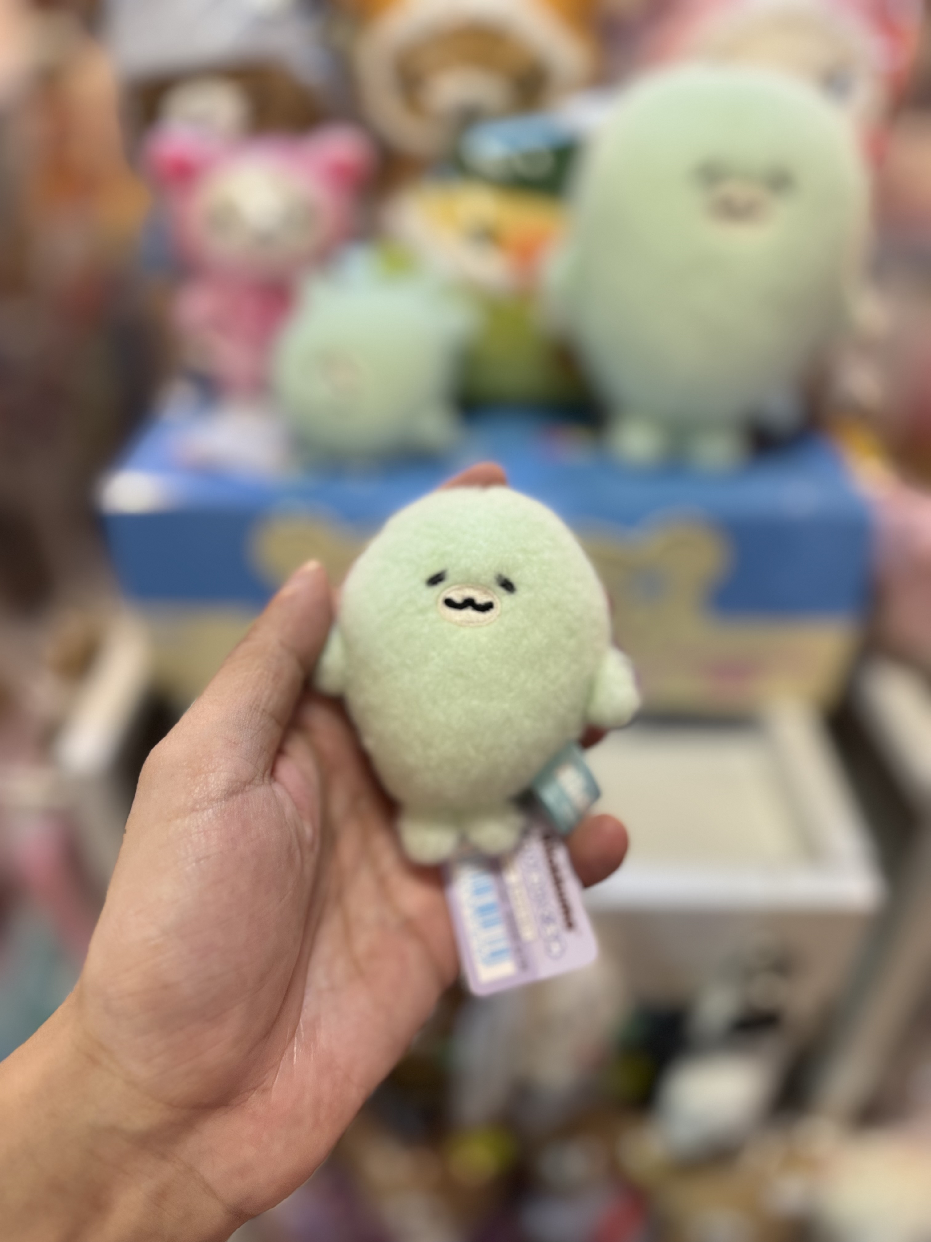《現貨》全新Rilakkuma瓦瓦貓系列小海豹 手玉公仔。掛飾。公仔