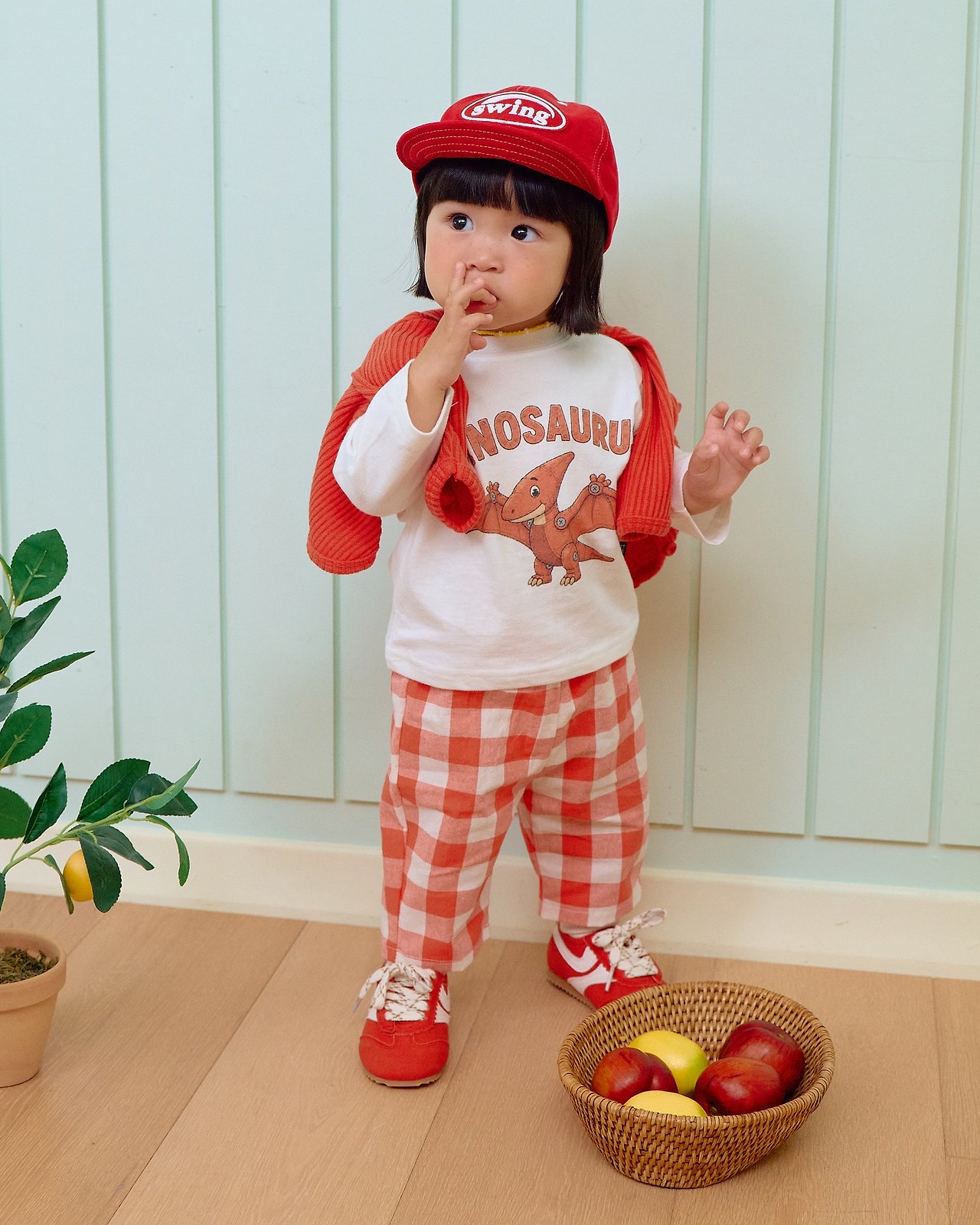 OOTT | Robot dinosaur top and bottom clothes set 