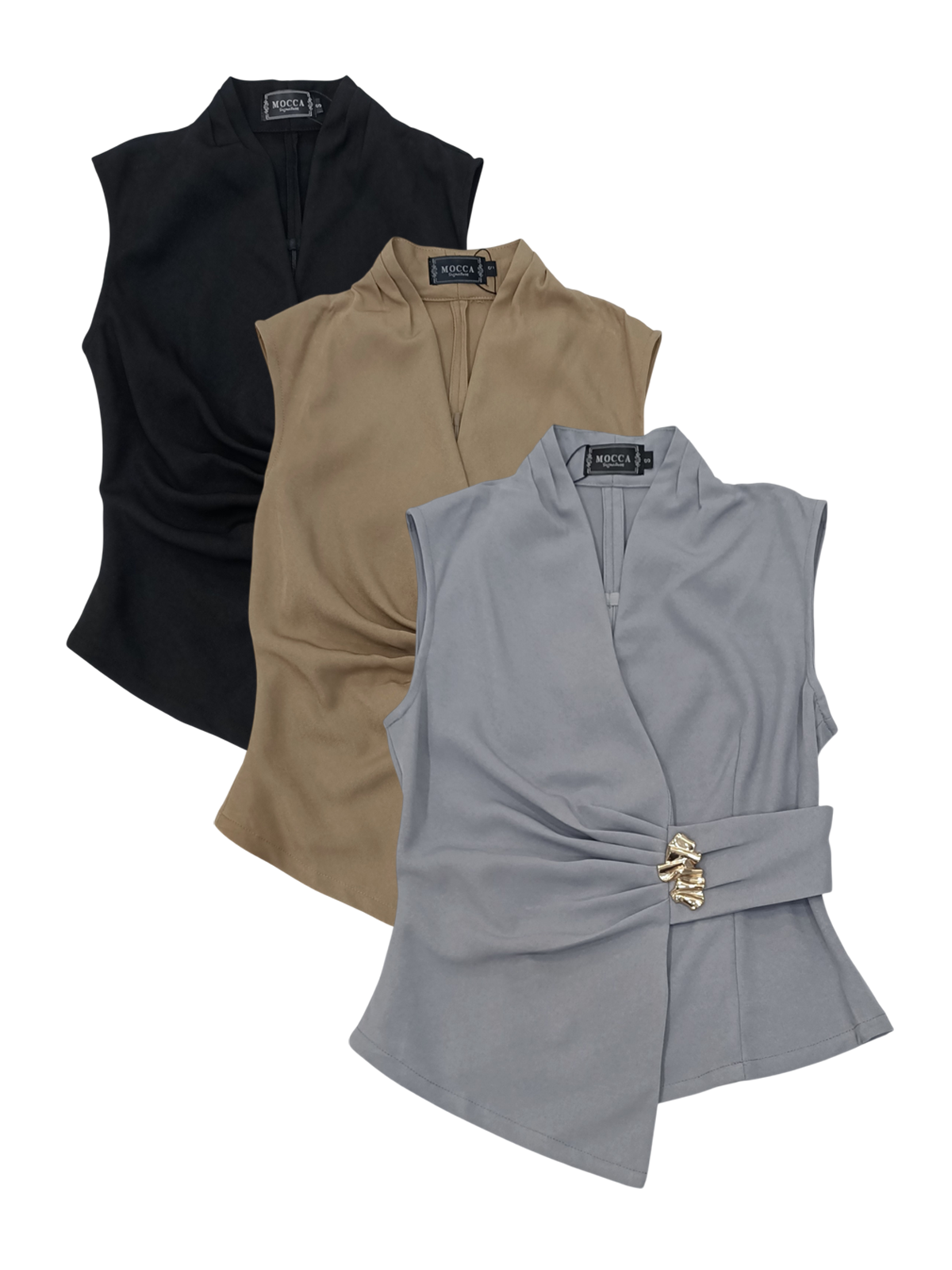 Sophisticated V Neck Top M185