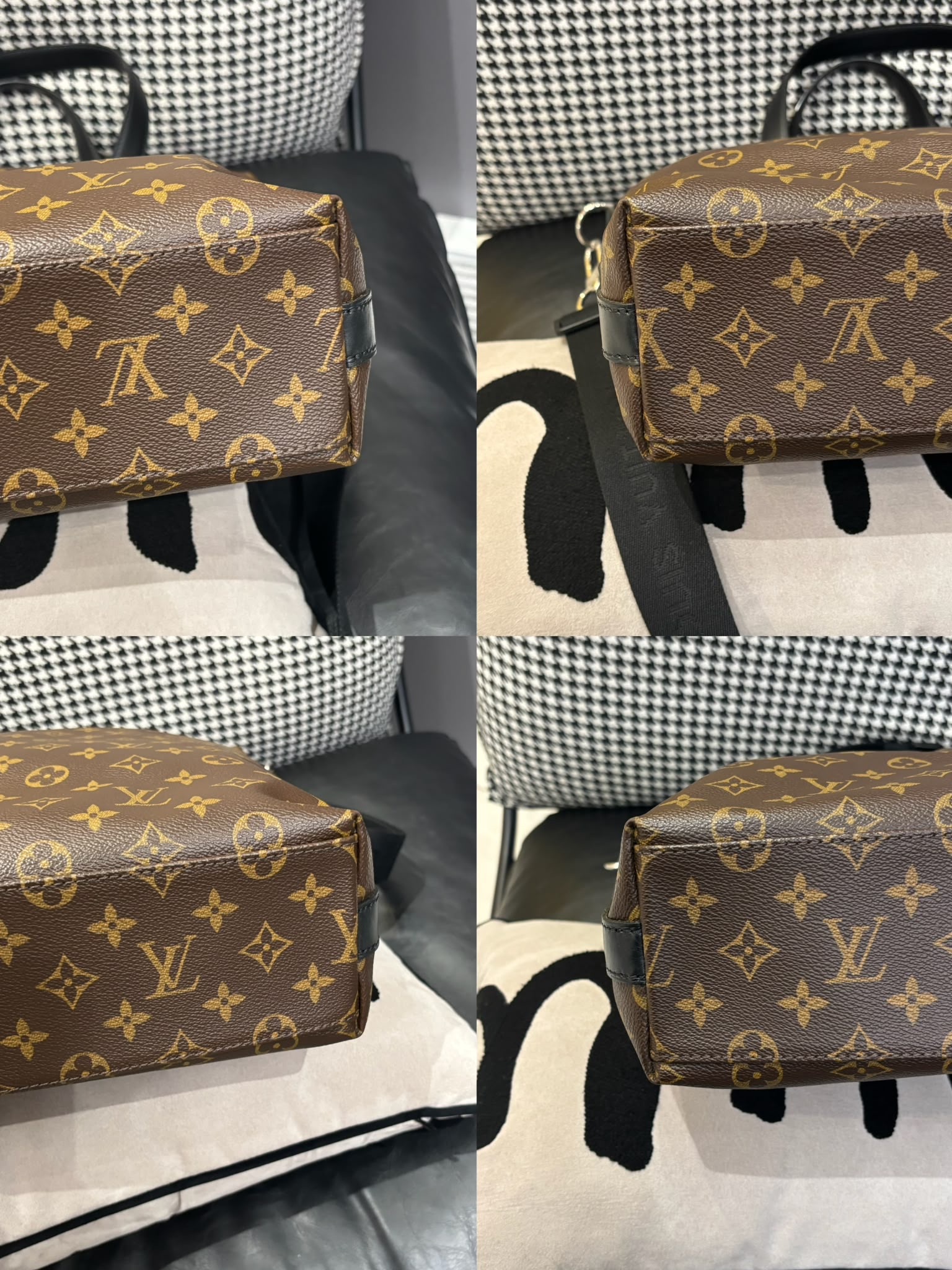 Lv Macassar Kitan 2 way bag tote M40388 100%Authentic,95%new✅dust bag 
