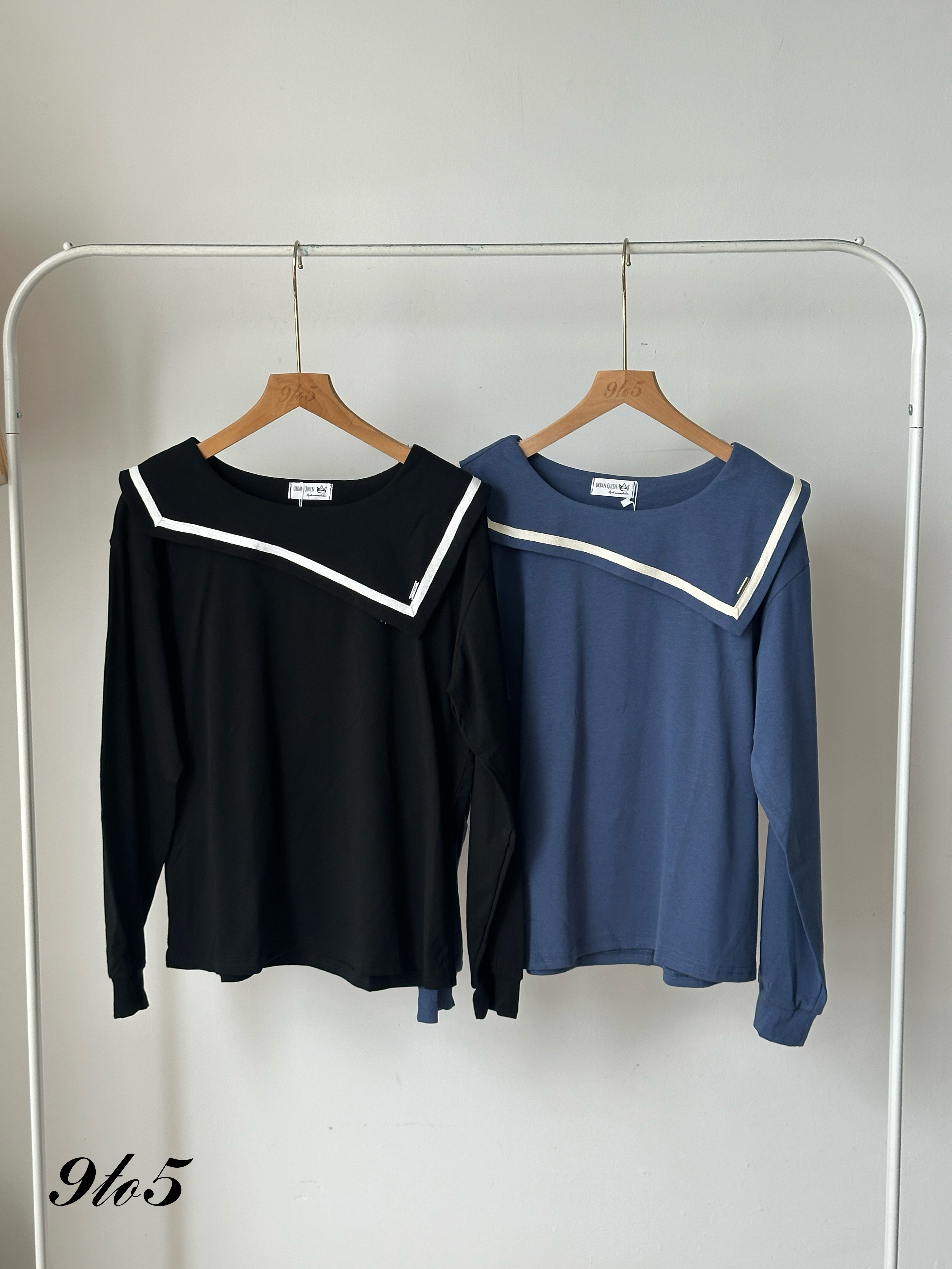 T4053 Sailor Collar Top - 4 Colors 