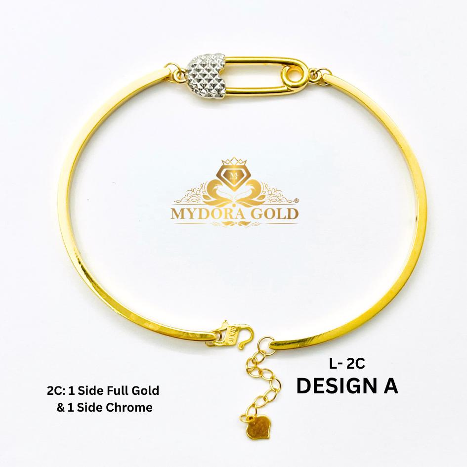 MYDORA Gelang Fashion Safety Pin Series l EMAS 916/22K