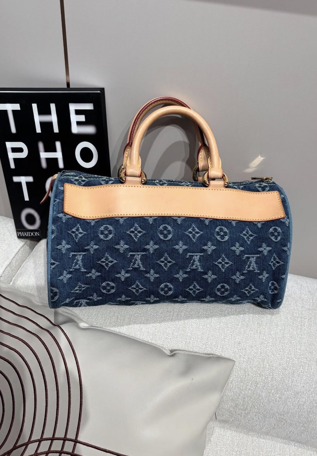 LV Neo Speedy M95019 Denim 100%Authentic, 99%New ✅Dust bag