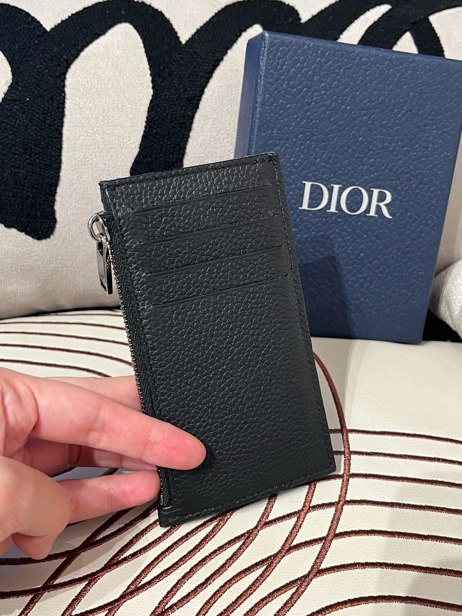 Dior Coin & Card case 100%Authentic, 95%New ✅Box
